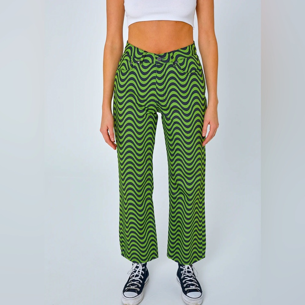 Ragged Priest Lime Wavy Jeans size 28